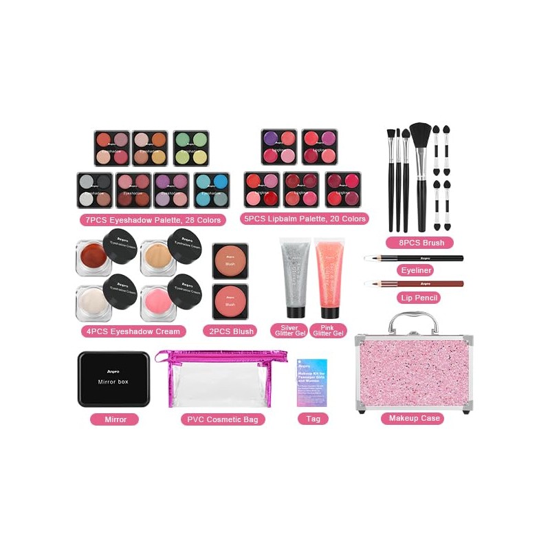 Anpro Estuche de Maquillaje Todo en Uno con Set de