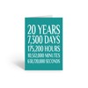 20th Anniversary Card, Birthday Card - Happy 20th Anniversary, Blank