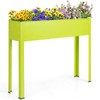 S AFSTAR Elevated Metal Planter Box with Legs, 31.5" Tall