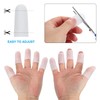 PATIKIL 1.6" Silicone Gel Finger Cots, 10 Pcs Support Fingertips