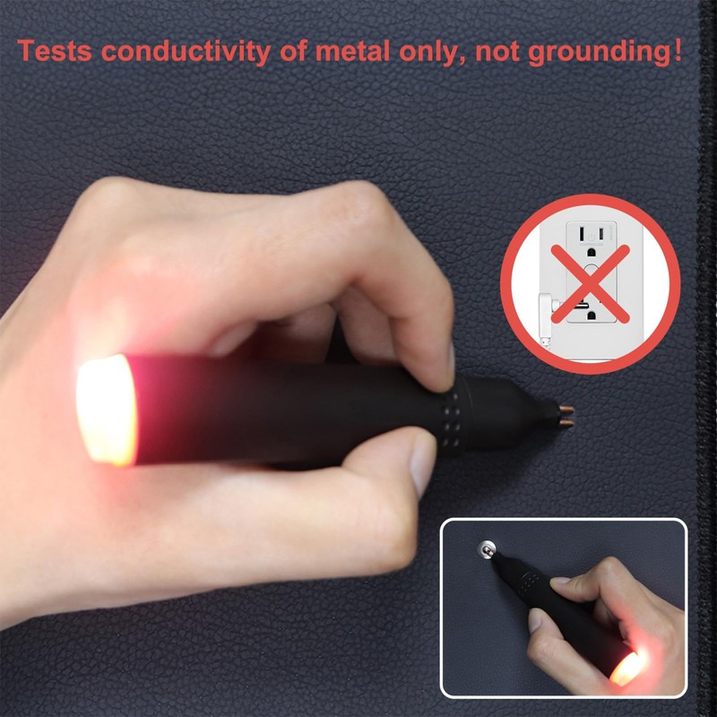 YOUBLAO Conductivity Test Pen, Non Contact Voltage Tester Pen, Grounding
