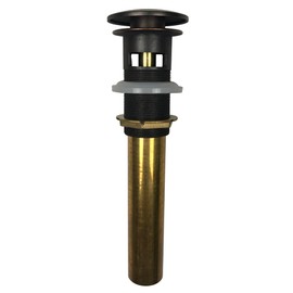 SinkSense 1.5" Pop-up Sink Drain in Aged Copper – With Overflow