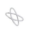 X Criss Cross Open Promise Ring New .925 Sterling Silver