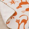 JOCOMOMOLA 62434 Animal Gauze Pile Mini Towel, Orange, Hokomora, Dogs,