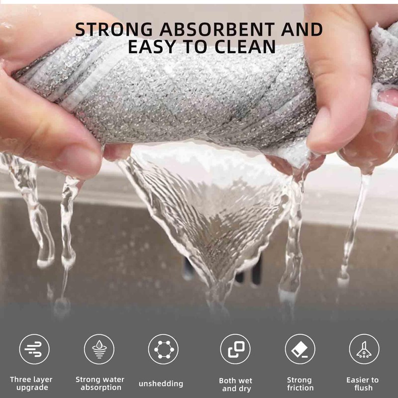 strrng 5 Pieces Wire Cleaning Cloths,Wire Miracle Cleaning Cloths,Smart Scrubs,for