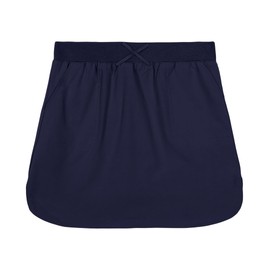 Nautica Girls' Little School Uniform Performance Scooter Skirt with Undershorts, Pull-on, Knit Waistband & Functional Pockets, Navy, 4