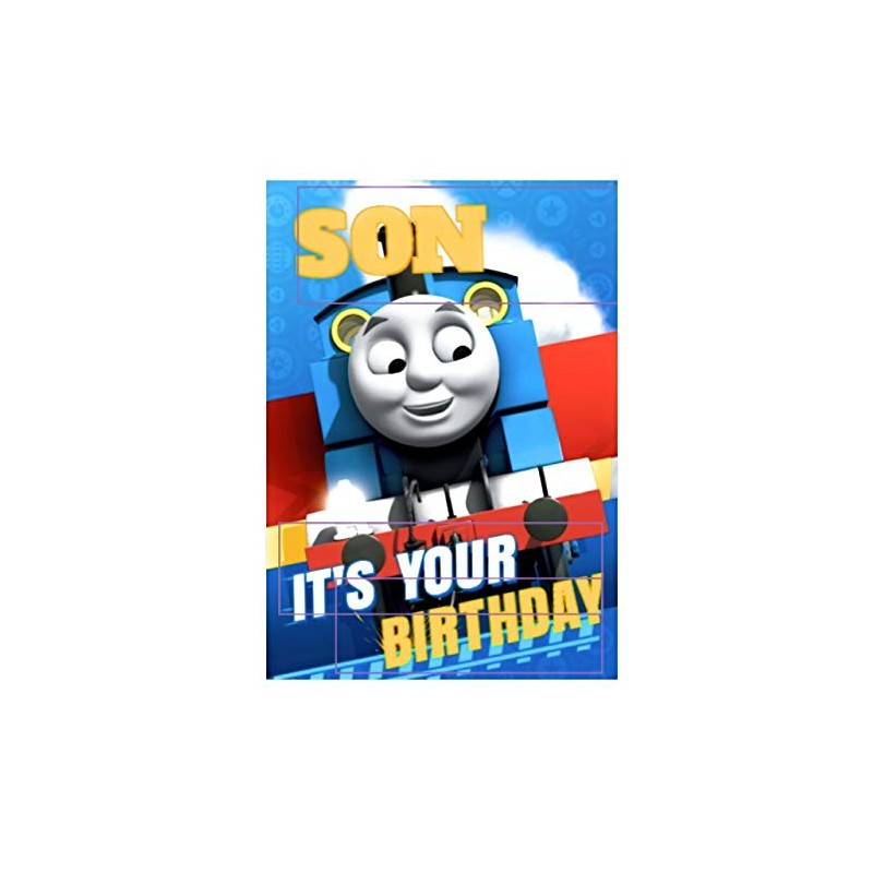 Birthday thomas the tank engine son card