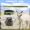 Goat Collars with Bells, 5 Pcs Adjustable Nylon Sheep Collar