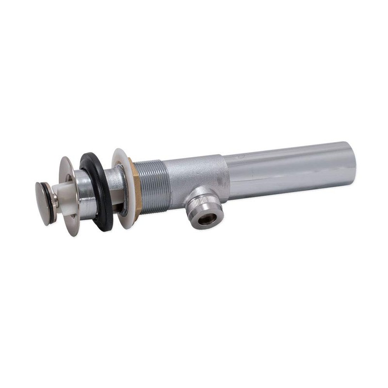 EZ-FLO Pop-Up Lavatory Sink Drain Assembly, Brass Body with Brushed