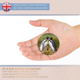 Destination Vinyl ltd Magnet for Refrigerator, Fridge - Cute Penguin Hug Birds Arctic for Office, Cabinet and Whiteboard, Magnetic Stickers, 14579