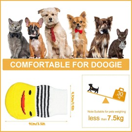 COYUN Pack of 16 Indoor Non-Slip Socks for Dogs, Paw Protectors, Dog Socks, Paw Protection, Indoor Warm Pet Protection for Small