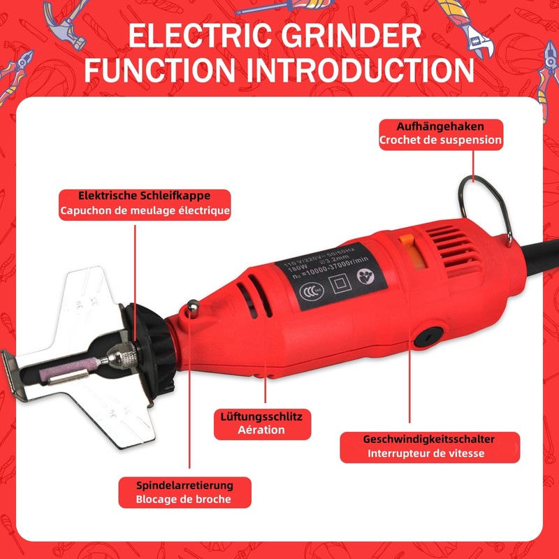 Chainsaw Sharpener Handheld Electric Grinder Chain Sharpener