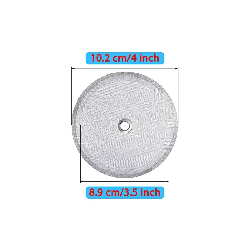 6 Pieces Attsky French Press Filter, 4 Inch Stainless Steel