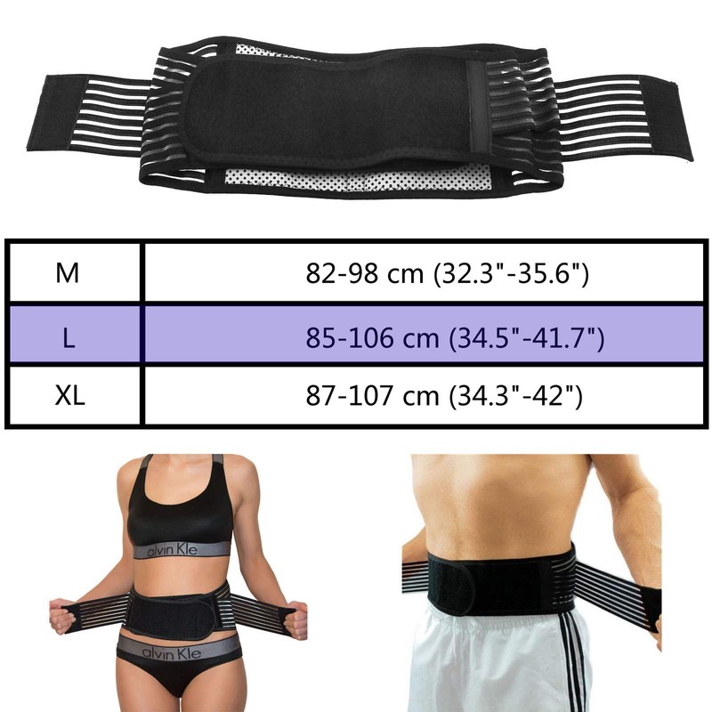 ENET Magnetic Lower Back Support Belt Tourmaline Self Heating Back