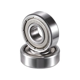 ACROPIX 6000ZZ 10x26x8mm Double Shield Single Row Deep Groove Ball Bearings Silver Tone - Pack of 2