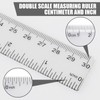 4 pcs Rulers 30cm, Dual Scale Ruler with Metric &