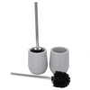 2sets Toilet Bowl Cleaner Brush Lockable Thread Convenient Practical Efficient