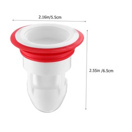 TEHAUX 3Pcs Odor Resistant Household Floor Plug Convenient Wear Resistant Toilet Drain Plug Easy Clean Shower Filters with Mesh Protection for Hair Foreign Object Blockage