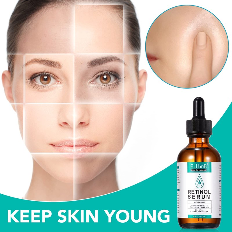 Retinol Serum Face with Retinol, Hyaluronic Acid and Vitamin E