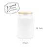 Purely Home Minimalist Ceramic Coffee Canister - Simplistic Black &