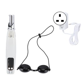 Handheld Picosecond Pen Blue Light Tattoo Freckle Dark Spot Removal Skin Beauty Device White 100‑240V UK Plug