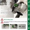 KURSTOL Diamond Core Drill Bits Kit - 10pcs 6/8/10/25/35/50/65mm+2" Beveling