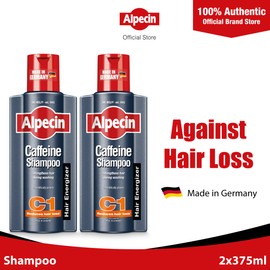 Alpecin 2-Pack Alpecin Caffeine Shampoo C1 (375ml) - Strengthens Hair Growth And Reduces Hair Loss, For Men