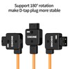 ZGCINE DT-LPE6 D-Tap to LP-E6NH Dummy Battery with Braided Wire