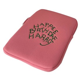 Tablet Sleeve Case Cute Stylish Pink Soft Cotton Cloth Shatterproof Bag for IOS Tablet 13 to 14in Laptop Keyboard Mouse