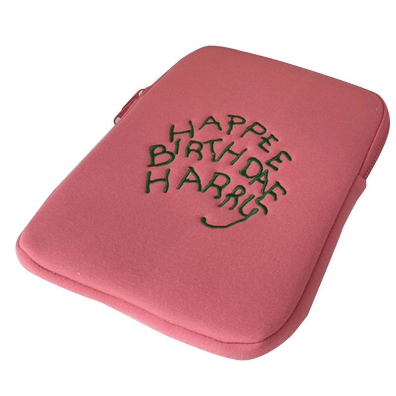 Tablet Sleeve Case Cute Stylish Pink Soft Cotton Cloth Shatterproof