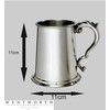 Wentworth Pewter - Plain Fancy Handle 1 pint Pewter Tankard