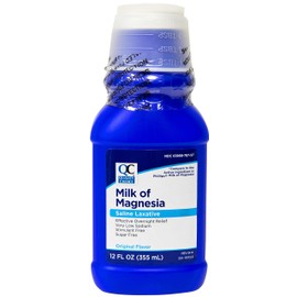 Quality Choice Milk Of Magnesia Original Flavor 12 Fluid Ounces (355ml) , Plastic Bottle (Pack of 6)