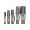 Drill America DWTPT1/4-1-1/4SET 6 Piece NPT Pipe Tap Set in