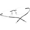 FONEX Titanium Glasses Frame,Rimless Frameless Optical Eyewear Eyeglasses for Men