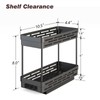 2 Pack Pull Out Spice Rack Organizer for Cabinet, Slide