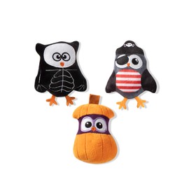 Fringe Studio Mini Dog Toy Set, Owl-O-Ween, Set of 3 (289404), Multi-Colored