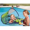 SwimWays Inflatable Baby Spring Pool Float Activity Center with Canopy,