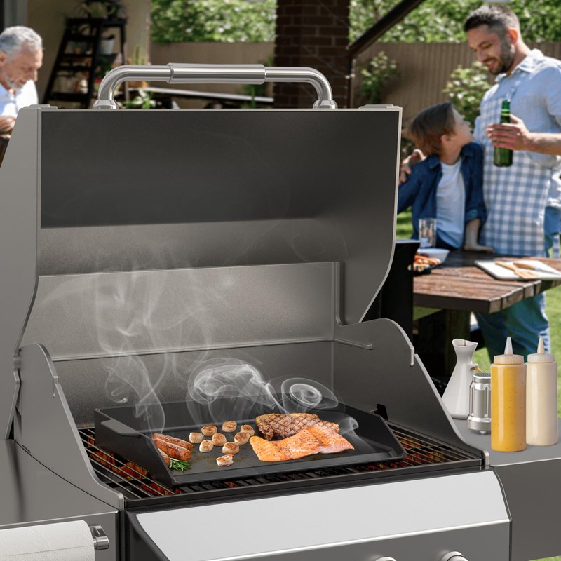 Onlyfire Universal Cast Iron Griddle for Gas Grills and Range