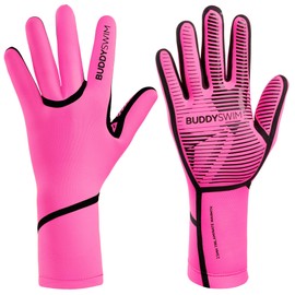 Buddyswim Neoprene Gloves 2.5mm Open Water Swimming Gloves Pink M