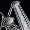 AquaDance Luxury Square High-Pressure Giant 7.3" Rain Shower Head/Handheld Spa