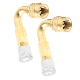 AMZSKU Valve Extension Copper Valve Adapter Angle Valve Extension Car Valve Tyre Valve Extension Angle Valve for Car Motorcycle Bicycle Scooter (45°)