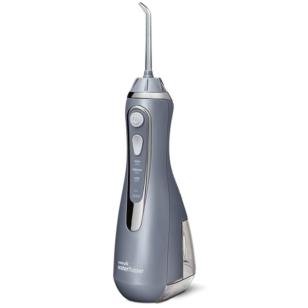 Waterpik Brand Cordless Water Flosser Rechargeable Portable Oral irrigator for Travel & Home, WP-567 Modern, Gray