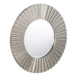 SEI Furniture Hessmer Round Decorative Mirror, Silver