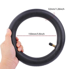 (2-Pack) AR-PRO 8.5 Inches x 2 Inches Scooter Inner Tube Replacement - 50/75-6.1 Inner Tubes for Electric and Gas Scooters, Mini and Pocket Bikes, and More Butyl Rubber Inner Tubes