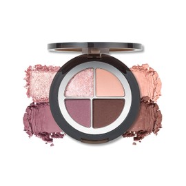 Erinde Eyeshadow, Eyeshadow Palette #M02 Clear Purple Brown, 4 Colors Cute Makeup Palette, Waterproof, Sweatproof, Natural Color, Beginner, Popular, Pearl, Matte, Long Lasting