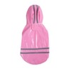 Outdoor Puppy Pet Rain Coat with Hood Waterproof Jackets PU
