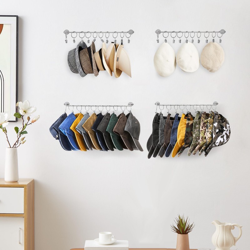 Hat Rack Wall Cap Organizer - Baseball Hat Racks Display