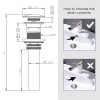 BRIGHT SHOWERS New Bathroom Sink Drain with Overflow Pop-Up Drain