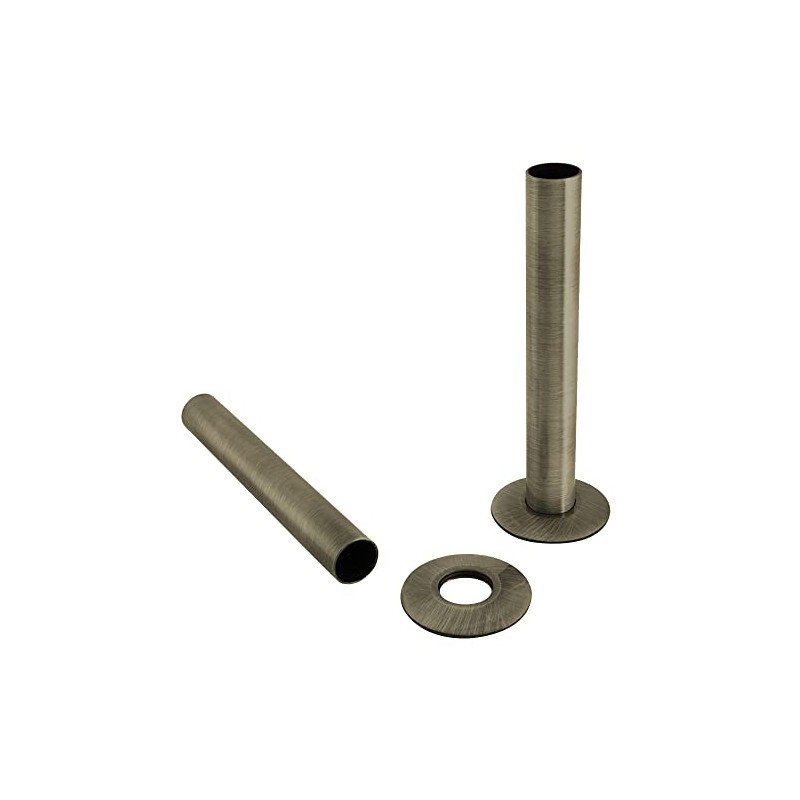NRG Radiator Pipe and Pipe Collars Sleeves 180mm Pipes Antique