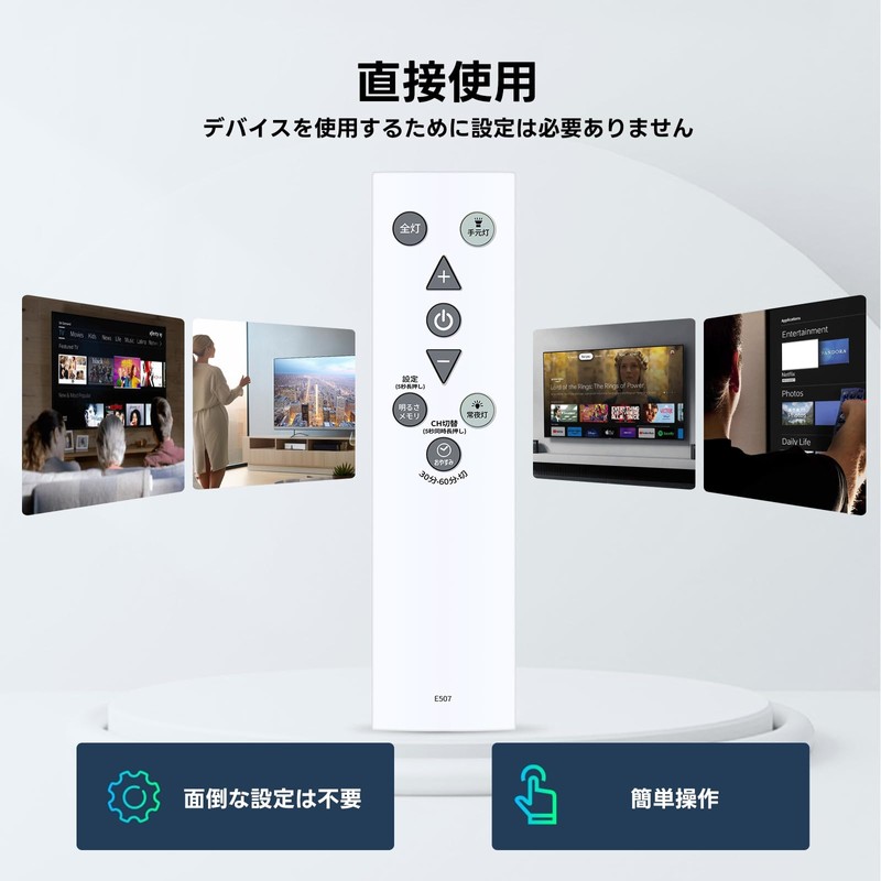Ceiling Light Remote Control E507 for Luminous LED ELSONIC